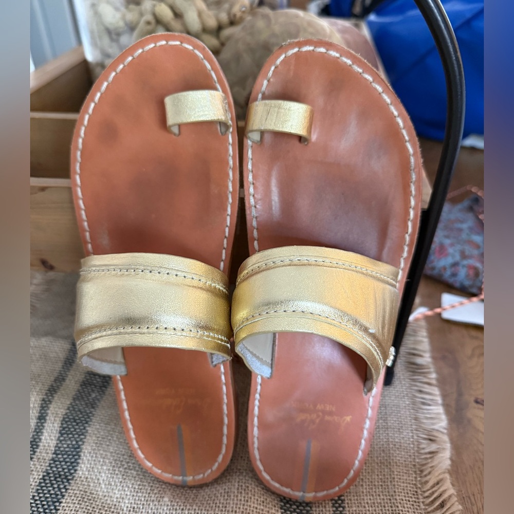 Sam Edelman gold sandals